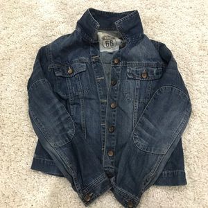 Route 66 Distressed Jean Jacket